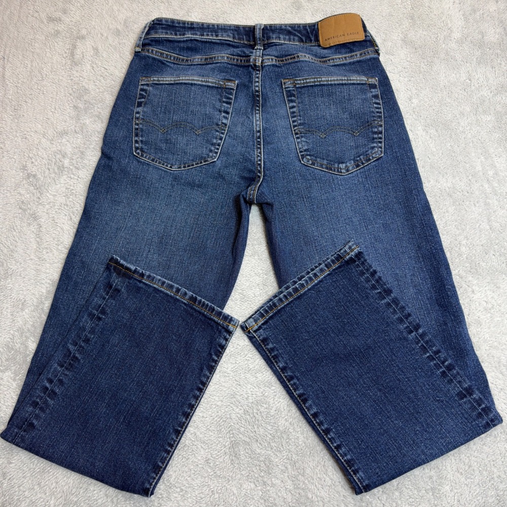 American Eagle Airflex Plus Straight Jeans Men's 29x27 Blue Medium Wash Stretch